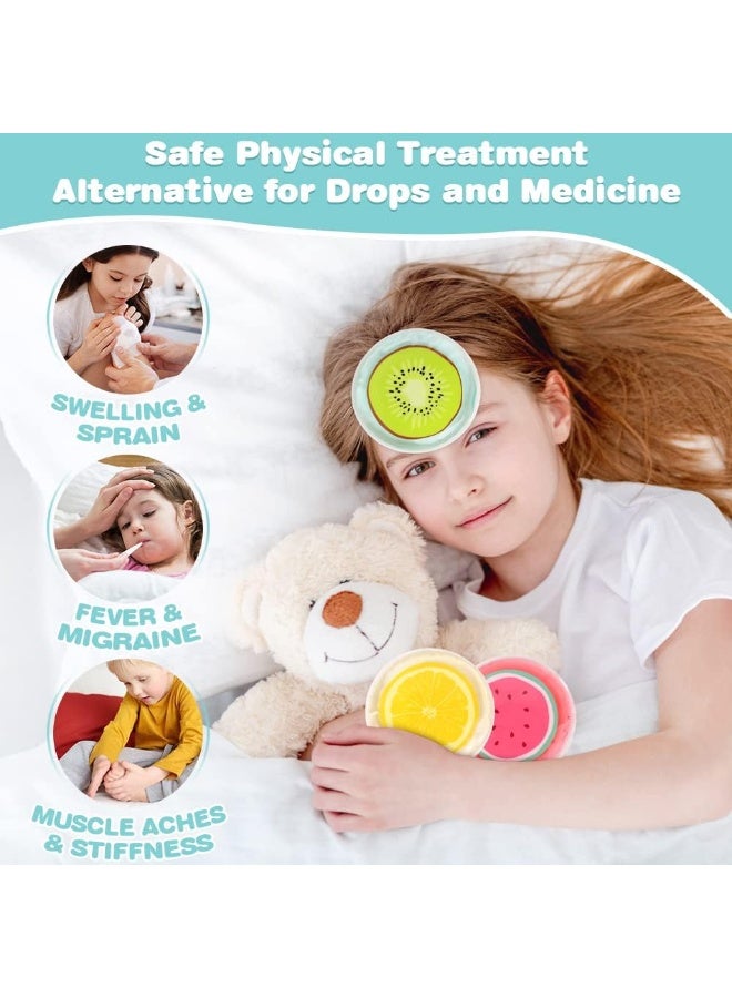 Hilph Ice Pack Cold Compress for Kids, 3 Bump Ice Pack Kids Cold Packs Reusable Kids Ice Packs for Baby Pain Relief, Kids Plasters for Kids Swelling, Bruise, Fever - 4.52" - Image 2